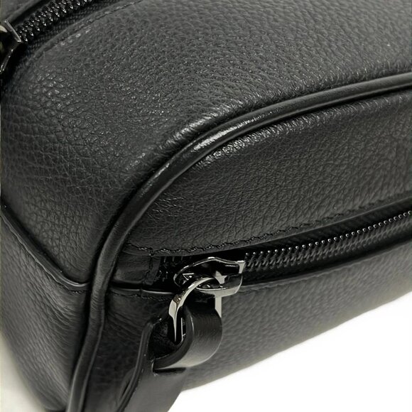 Auth CHRISTIAN LOUBOUTIN 1205142 Black Red Leather Clutch Bag - Picture 15 of 16